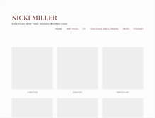 Tablet Screenshot of nickimiller.com